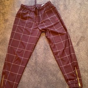 Albion windowpane joggers